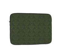 QGWDYYJQ Hunter Green Floral Petals Pattern printed Laptop Case Laptop Bag Portable Computer Protective Bag