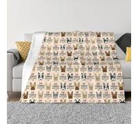 QGWDYYJQ I Love French Bulldog printed Ultra-Soft Micro Fleece Blanket throw blanket
