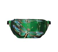 QGWDYYJQ Jewel Dragonfly Printed Crossbody Waist Pack Waist Bag Travel Bag