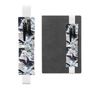 QGWDYYJQ Killer Whale Printed Leather Pen Holder Bookmark Pencil Bag