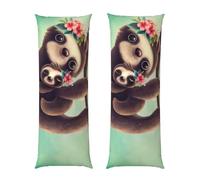 QGWDYYJQ Lazy Cute Sloth Hanging the Branches printed Long Body Pillowcase 20x54in Long Strip Throw Pillow Cover