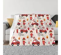 QGWDYYJQ Little Boys and Girls in FireFighters printed Ultra-Soft Micro Fleece Blanket throw blanket