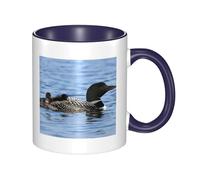 QGWDYYJQ Loon Birds Printed Mug Ceramic Mug Decorate The Beverage Cup