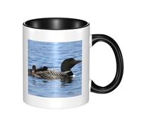 QGWDYYJQ Loon Birds Printed Mug Ceramic Mug Decorate The Beverage Cup
