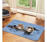 Qgwdyyjq Loon Birds Printed Pet Absorbent Leather Tablecloth Non-Slip Placemat