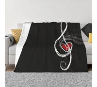QGWDYYJQ Music Symbols Love printed Ultra-Soft Micro Fleece Blanket throw blanket
