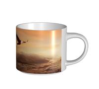 QGWDYYJQ Native American Tribes Printed Large-Capacity Ceramic Mug Hot Chocolate Mug