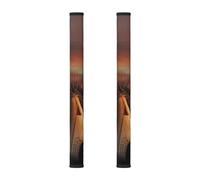 QGWDYYJQ Native American Tribes Printed Refrigerator Door Handle Protector 2PCS Handle Cover