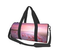 QGWDYYJQ Pink Flamingos Printed Travel Bag Large-Capacity Travel Luggage Bag