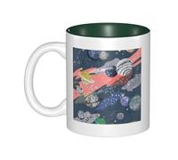 QGWDYYJQ Planet Printed Mug Ceramic Mug Decorate the Beverage Cup