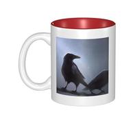 QGWDYYJQ Ravens Printed Mug Ceramic Mug Decorate the Beverage Cup