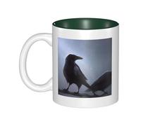 QGWDYYJQ Ravens Printed Mug Ceramic Mug Decorate the Beverage Cup
