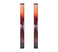 QGWDYYJQ Red Wine Glass Cheers Printed Refrigerator Door Handle Protector 2PCS Handle Cover