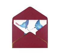QGWDYYJQ Sea Animals Stingrays printed Greeting Card Thank You Card with Envelope Holiday Card