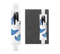 QGWDYYJQ Sea Animals Stingrays Printed Leather Pen Holder Bookmark Pencil Bag