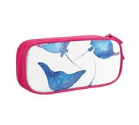 QGWDYYJQ Sea Animals Stingrays Printed pencase Stationery Case Portable Organiser
