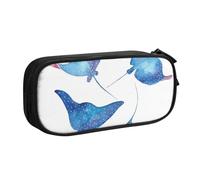 QGWDYYJQ Sea Animals Stingrays Printed pencase Stationery Case Portable Organiser