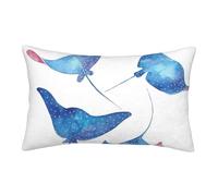 QGWDYYJQ Sea Animals Stingrays printed Pillow Case Throw Pillow Cover decorative Cushion Cover