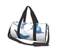 QGWDYYJQ Sea Animals Stingrays Printed Travel Bag Large-Capacity Travel Luggage Bag
