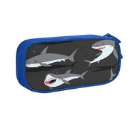 QGWDYYJQ Shark Printed pencase Stationery Case Portable Organiser