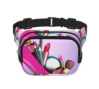 QGWDYYJQ Shoes and Makeup Printed Square Double Layer Waist Bag Waist Pack Travel Bag