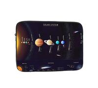 QGWDYYJQ Solar System Jupiter Saturn printed Laptop Case Laptop Bag Portable Computer Protective Bag