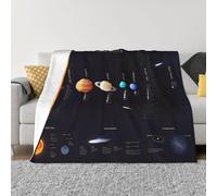 QGWDYYJQ Solar System Jupiter Saturn printed Ultra-Soft Micro Fleece Blanket throw blanket