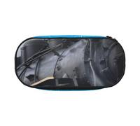 QGWDYYJQ Steam Train Clouds Printed Pencil Bag Stationery Organiser Portable Pencil Case