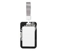 QGWDYYJQ Sunflower Black Grey Printed Card Badge Holder Work Badge case