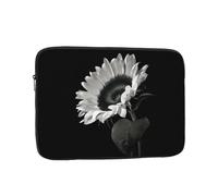 QGWDYYJQ Sunflower Black Grey printed Laptop Case Laptop Bag Portable Computer Protective Bag
