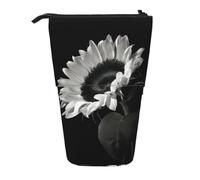 QGWDYYJQ Sunflower Black Grey Printed Pencil Telescopic Vertical Organizer