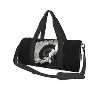 QGWDYYJQ Sunflower Black Grey Printed Travel Bag Large-Capacity Travel Luggage Bag