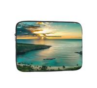 QGWDYYJQ Sunrise Over Hanauma Bay Oahu Hawaii printed Laptop Case Laptop Bag Portable Computer Protective Bag