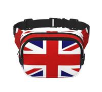 QGWDYYJQ UK Flag Printed Square Double Layer Waist Bag Waist Pack Travel Bag