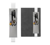 QGWDYYJQ US Army Cool American Flag Eagle Printed Leather Pen Holder Bookmark Pencil Bag