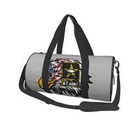 QGWDYYJQ US Army Cool American Flag Eagle Printed Travel Bag Large-Capacity Travel Luggage Bag