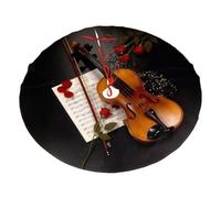 QGWDYYJQ Violin Sheet Music printed Christmas Tree Skirt Christmas Decorative Plush Apron