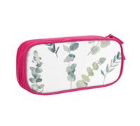 QGWDYYJQ White Natural Greenery Twig Printed pencase Stationery Case Portable Organiser