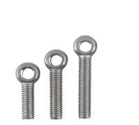 QGyetjawy Ring Hook, 304 Stainless Steel Eye Bolts | Multiple Sizes For Furniture Assembly(130mm,M10-2Pcs)