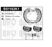 QH AP Brake Shoe Kit w/ Auto Adjust /Mounting /Wheel Brake Cylinder - BS1163K1