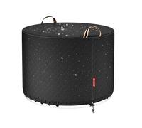 QH.HOME [2025 Upgraded 900D Fabric] Fire Pit Cover Round for Solo Stove Bonfire, 23" D x 16" H fits 20"- 22" Smokeless Fire Pit, 900D Heavy Duty Waterproof Fabric for Outdoor firplace - Black