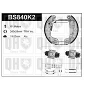 QH Lucas Brake Shoe Kit w/ Auto Adjust /Mounting /Wheel Brake Cylinder - BS840K2