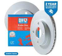 Quinton Hazell Brake Disc/Rotor | Single Disc | Front | 4 Bolt Holes | Internally Vented | BDC5781