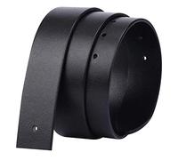 QHA Mens Genuine Leather Belts for Jeans Replacement Belt Strap No Buckle 38mm Wide Q08