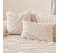 QHAIYYBF New Non-Slip Sofa Covers 1 2 3 Seater, Soft Flannel Sofa Covers Washable Non-Slip Sofa Cover Seater Couch Covers for Sectional Sofa, Sofa Slipcovers L Shape Furniture Protector
