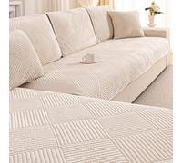 QHAIYYBF Soft Plush Sofa Cover 3 Seater Super Soft Stylish Couch Covers for Dogs Pets Cats New Thick Sofa Covers Washable Sofa Slipcovers Furniture Protector for Living Room