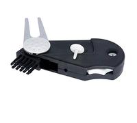 QHALEN 5 in 1 Golf Multi-Tool Ball Marker Tool with Club Brush, Divot Tool, Stroke Score Counter, Ball Marker, Groove Cleaner and Clip