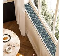 QHanky Window Sill Mat,15x100cm Diatomaceous Earth Absorbent Mat With Rubber Backed,Non Slip Cushion For Windowsill,Quick Drying Cuttable Pad,Easy To Clean,for Hallway Bedroom Home (Multicolour A)