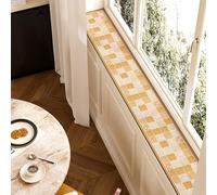 QHanky Window Sill Mat,15x200cm Diatomaceous Earth Absorbent Mat With Rubber Backed,Non Slip Cushion For Windowsill,Quick Drying Cuttable Pad,Easy To Clean,for Hallway Bedroom Home (Multicolour B)