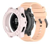QHBAMD 24mm Silicone Wristband Strap Compatible for Coros Nomad - Soft Replacement Band with Watch Case